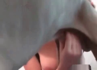 Busty whore is training her dog