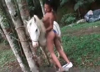 Stunning bestiality nude posing