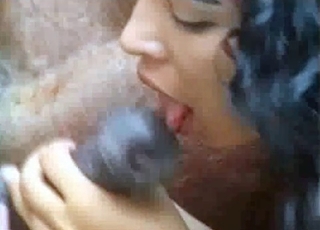 Pony being nicely licked out