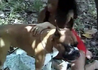Latina enjoys outdoor zoo sex