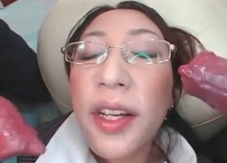 Mutt licked out by an Asian