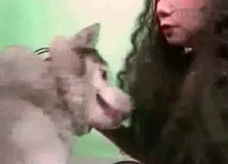 Kinky Asian slut loves her dog
