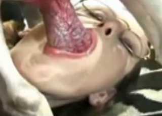 Tyke enjoying a blowjob