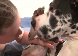 Dog and his owner fucking