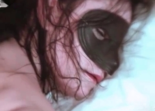 Zoo sex with masked lass