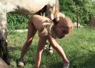 Blondie enjoying dick of a filly