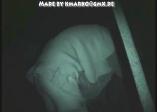 Dude gets to enjoy horse fucking in the night