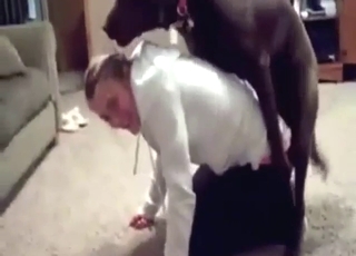Bestiality porn shows a teen who loves dry humping